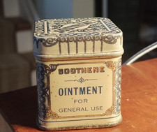 Vintage Soothene Ointment Our Husbands Company Medical Tin Vermont picture