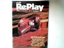 Vintage 1989 RePlay Magazine Arcade Games Earthshaker Ikari Tetris Sega Atari picture