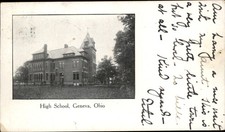 Geneva Ohio OH High School P. L. Jones c1900s-10s Vintage Postcard picture