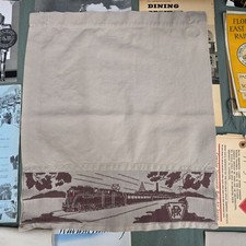 Vintage Pennsylvania Railroad Head Rest Cover Cloth Linen picture
