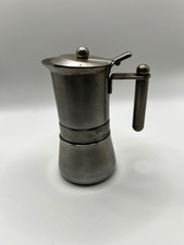 Vintage 18-10 Stainless Steel Single Cup Espresso Maker Made in Italy picture