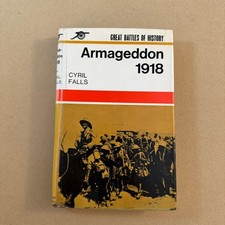 Armageddon 1918 Cyril Falls Great Battles of History WWI 1964 Hardcover Book picture