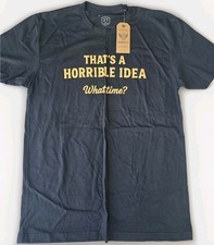 NEW  BUNKER 27 USAF AIR FORCE Horrible Idea SHIRT MEDIUM Black  picture