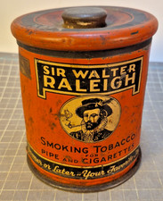 Vintage Sir Walter Raleigh Smoking Tobacco Tin - Brown & Williamson  d picture