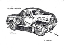Dodge Power Wagon 4 - Wheel Drive ~ Pen & Ink Print picture