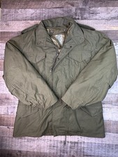 Vintage US Army M-65 Jacket Mens M Coat Cold Weather Field OG-107 70s Hood Liner picture