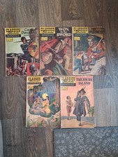 classics illustrated lot of 5 Comic Books Vintage picture