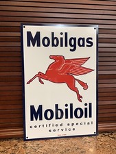 Mobilgas MOBILOIL Service Station Gas pegasus oil gasoline advertising sign Gas picture