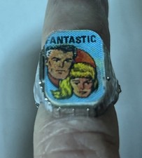 Marvel VTG 1966 FANTASTIC FOUR Vari-Vue Ring-Flicker-Premium-Gumball-Prize picture