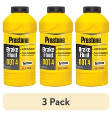 (3 pk) Prestone Dot 4 Brake Fluid - 12 fl oz- Synthetic, High Grade, 50,000 mile picture