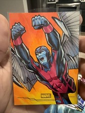 2026 Topps Neon Marvel Archangel Marlo Lopez Martos Sketch Auto 1/1 picture