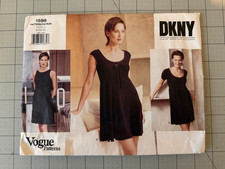 New Uncut Vogue V1598 Sewing Pattern DKNY Size 8-10-12 picture