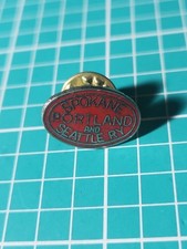 Vtg Spokane Portland And Seattle RY Silver Tone Lapel Pin picture
