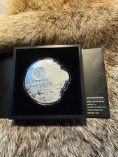 2023 Star Wars Death Star II 3 oz .999 Silver Shaped Coin #00326 Niue COA picture