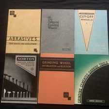 6  1930’s Norton Abrasives Co handbooks on various grinding techniques picture