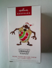 2024 Hallmark Keepsake Looney Tunes Taz More Than He Can Chew Ornament QX17131  picture