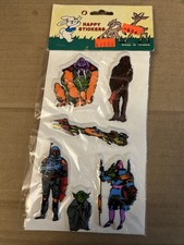 Vintage 1980s Star Wars Happy Puffy Stickers Boba Fett, Chewbacca - SEALED picture