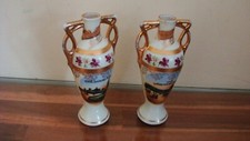 Old Paris Porcelain Urns Vases with double handles 5