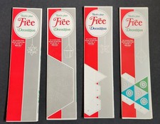 4 Pc. Coca-Cola DIY Holiday Decor Coke Promo Paper Ornament Kitschy Vtg MCM Star picture