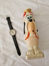 Set of Vintage Droopy Figurine & watch Turner Entertainment Tex Avery Watch picture