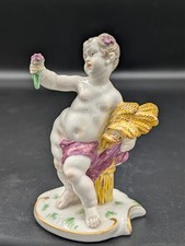 Antique German Nymphenburg Porcelain Figurine Autumn from Seasons by Bustelli picture