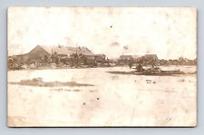 c1915 RPPC Battery Camp 4th Artillery After the Storm Texas City Postcard picture