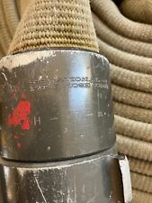 Vintage Decomissioned Fire Hose NH National Fire Hose Corp Fittings Coupler USA picture