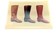 1960s SALESMAN SAMPLE ALBUM Women Fashion Boots Advertising Vintage Catalog picture