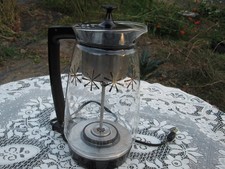 Vintage Atomic Star Burst Sunbeam Glass 12 cup Electric Percolator Coffee Pot picture