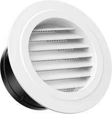 6'' Soffit Vent Exhaust Vent, 6 Inch Round Air Vent Dryer Vent Soffit with Built picture