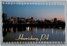 Harrisburg, Pennsylvania, Susquehanna River, Steve Miller, Christy, Postcard picture