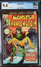 Frankenstein 2 CGC 9.4 NM OW/W Bride of the Monster 1973 picture