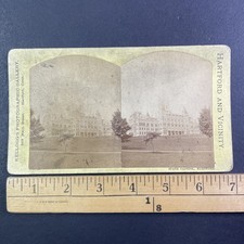 State Capitol Hartford CT Stereoview Kellogg's Photographic Gallery 1870s Flat picture