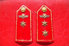 EXTREMELY RARE SPAIN 1950 AIR FORCE AVIATION RED PAIR OF Epaulettes HIJO DE J. M picture