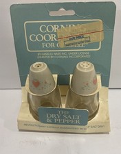 Vintage Forever Yours Corelle Glass Salt & Pepper Shakers By Gemco Ware New picture