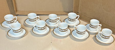 Vtg 10 sets Schmidt Tia Maria Espresso Demitasse Cups & Saucers Made in Brazil picture