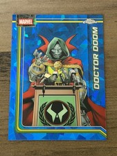 2026 Topps Chrome Sapphire Marvel Doctor Doom Blue Refractor #28 picture