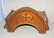 Vintage Longcase Clock  HOOD CREST  Maker Unknown picture