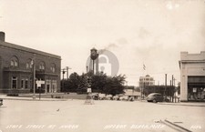 Street View State St., Huron, Harbor Beach MI Michigan RPPC Photo Postcard COPY picture