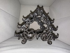 Antique Victorian Cast Iron Desk Pen Rack Holder Stand Gothic Filigree Scroll picture