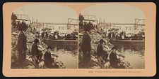 Kansas City Missouri 1903 Flood Transportation Stereoview River Scene picture