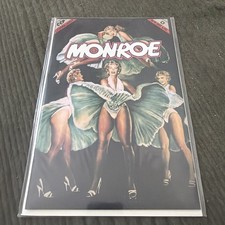 Monroe #0 Marilyn Monroe Joe DiMaggio 1992 With Card and Poster Conquest Comic picture