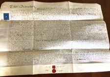 19th C English Indenture Trowbridge Wiltshire Samuel Mortimer to John Seargent picture
