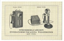 STROMBERG-CARLSON TELEPHONES ca1908 AD Postcard KANSAS CITY KS - RARE picture