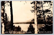 Loon Lake From Yorks Camp Village. Rangeley Maine Real Photo Postcard. RPPC picture