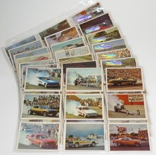 1971 Fleer AHRA Official Drag Champs Very Rare Numbered Canadian Full Set 63 picture