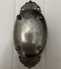 Vintage Just Andersen 1884-1943 Denmark Art Deco Pewter Footed Bowl Handmade 391 picture