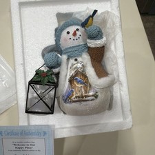 Bradford Exchange” welcome To Our Happy Place”by Dona Gelsinger NIB Figure picture