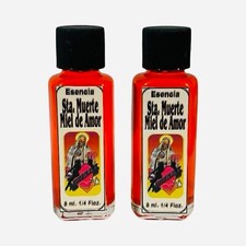 2PACK Santa Muerte Miel de Amor Aceite perfume Atrayente Endulzamineto Fidelidad picture