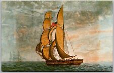 POSTCARD Brigantine Cleopatra's Barge of Salem, George Crowinshield's yacht  picture